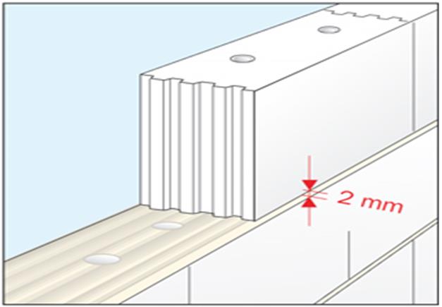 толщина кладочного шва клея для блоков эко